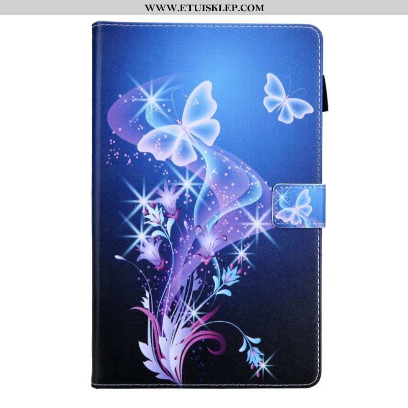 Etui Folio do Samsung Galaxy Tab A8 (2021) Kolorowe Motyle